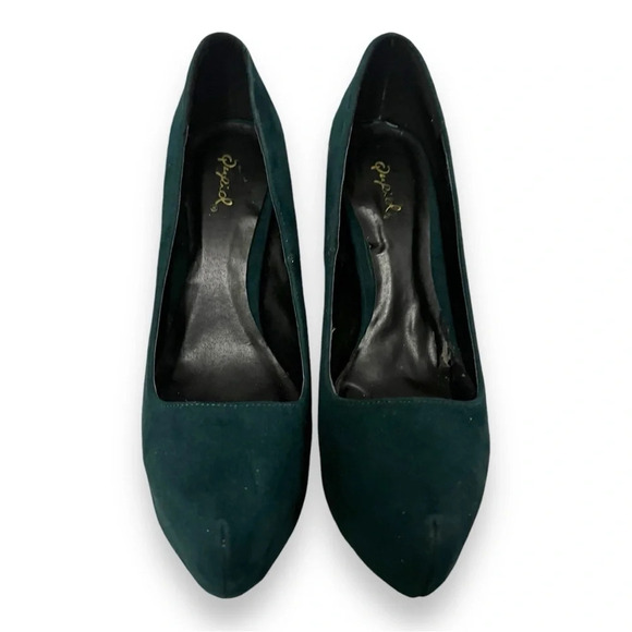 QUPID Women's Teal Green Platform Stiletto Heels Size 8 | EUC - Picture 7 of 9